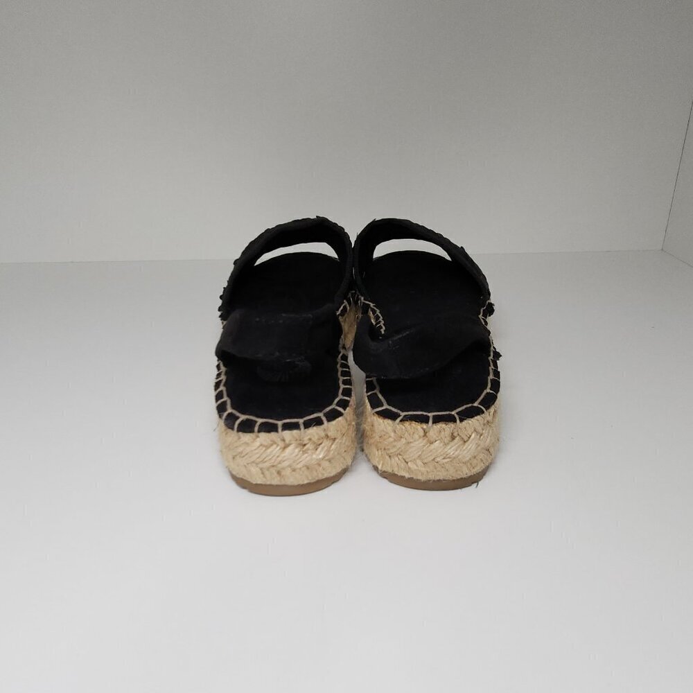 Nalho Sequin Wedge Espadrilles Black Women's Shoe Size 6 US - Picture 4 of 9